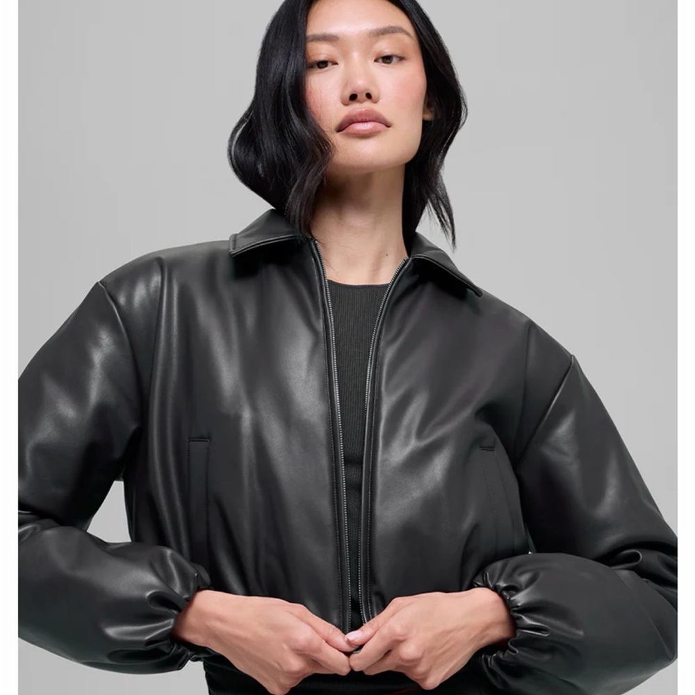 Black Faux Leather Jacket